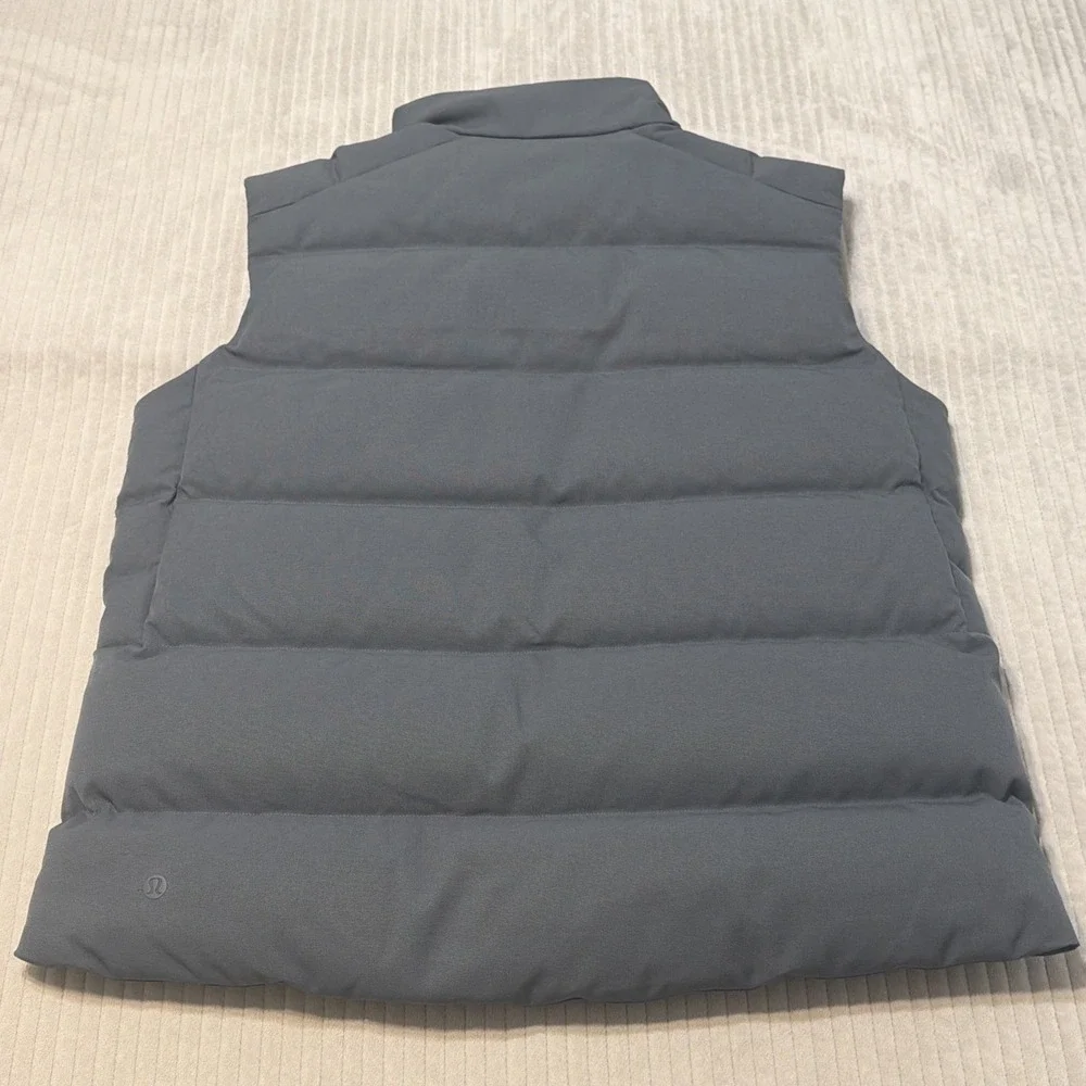 Lululemon Men's Wunder Puff 600-Down-Fill Vest Goose Down Gray Blue Large